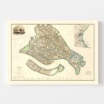 Vintage Map of Venice, Italy 1838