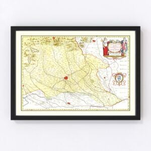 The Milan Region in Italy Map 1665