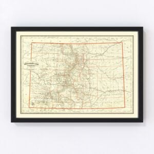 Colorado Map 1884