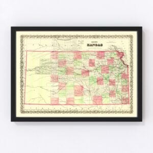Kansas Map 1871