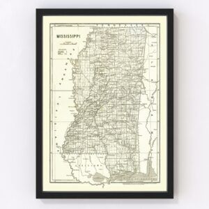 Mississippi Map 1842