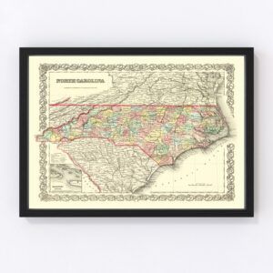 North Carolina Map 1856