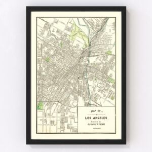 Los Angeles Map 1908