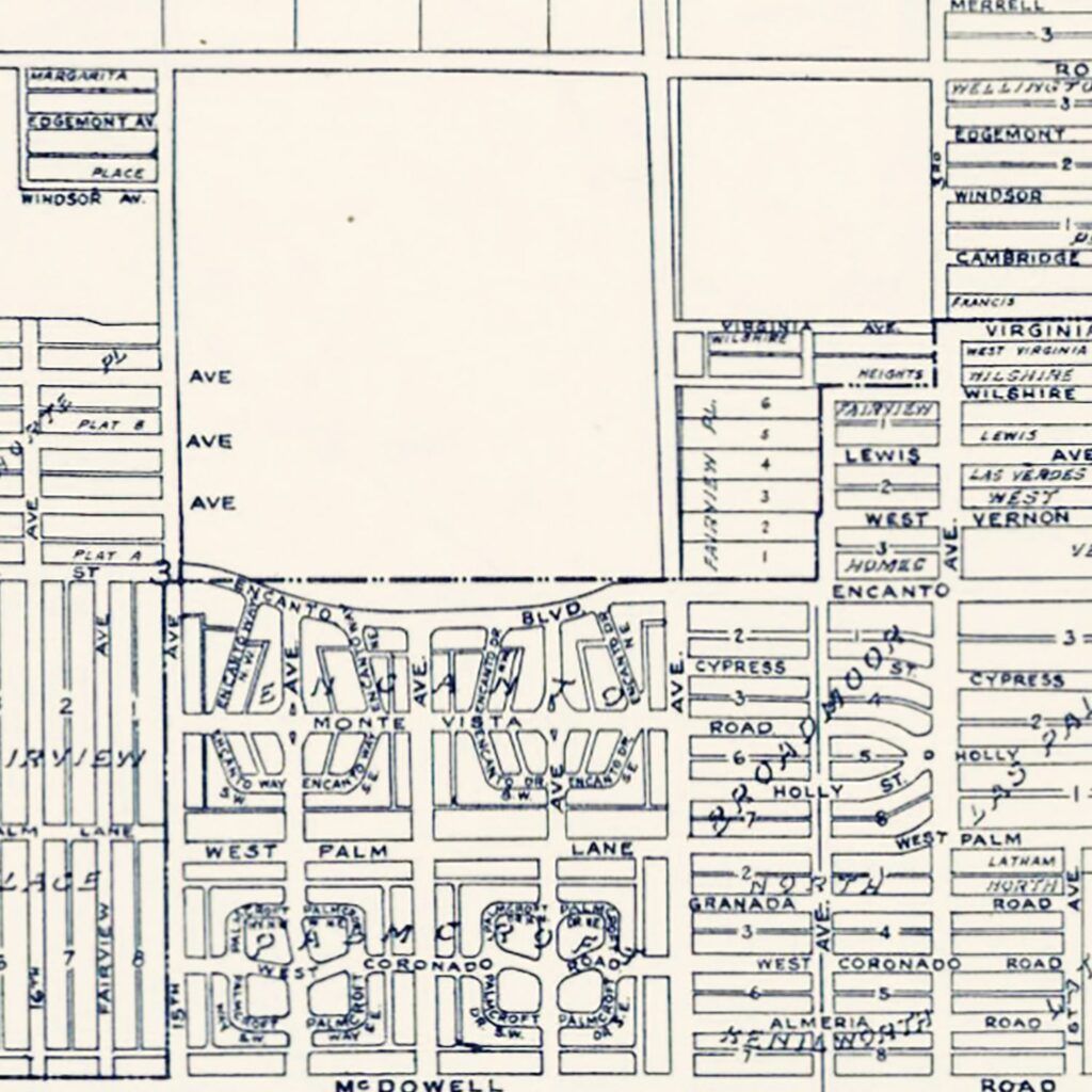 Vintage Map Of Phoenix Arizona 1920 By Ted S Vintage Art   8385 3 1024x1024 