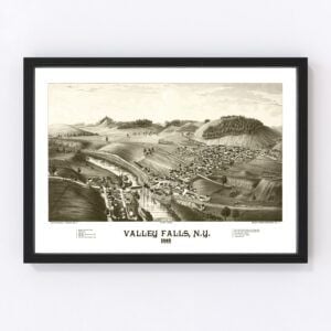 Valley Falls Map 1887