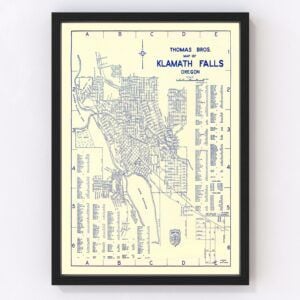 Klamath Falls Map 1920