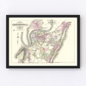 Chattanooga Map 1889