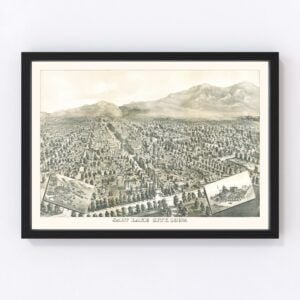Salt Lake City Map 1887