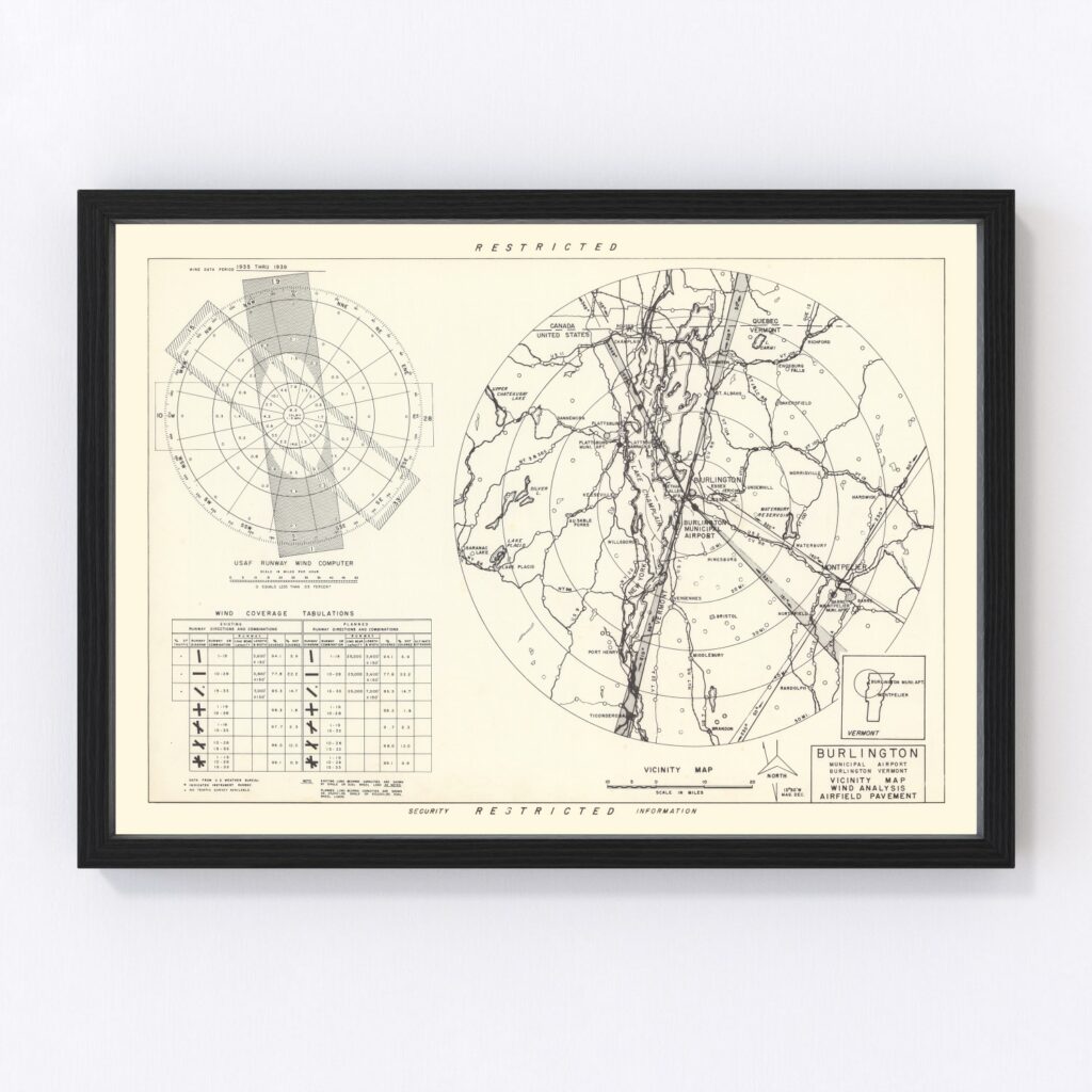 Vintage Map Of The Burlington Municipal Airport Vicinity 1952 By Ted S   9785 1024x1024 